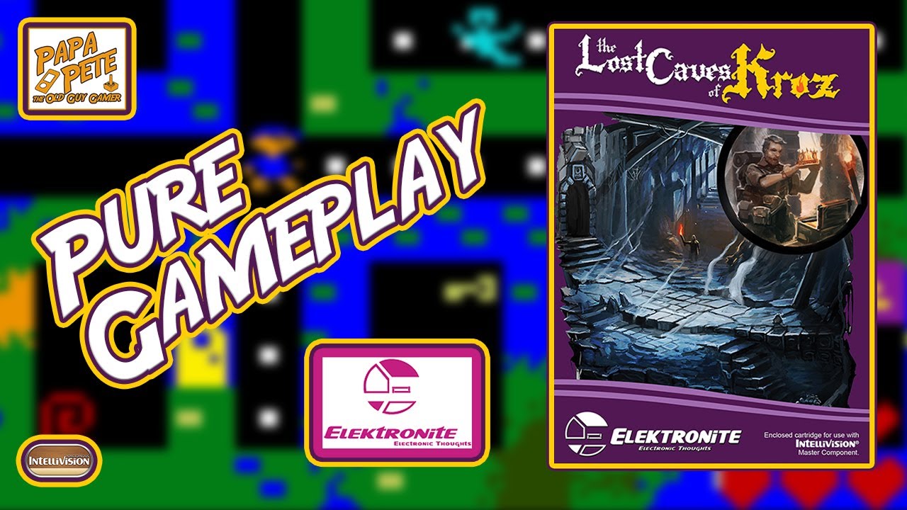 The Lost Caves of Kroz by Elektronite - Intellivision Homebrew - Papa Pete's Pure Gameplay
