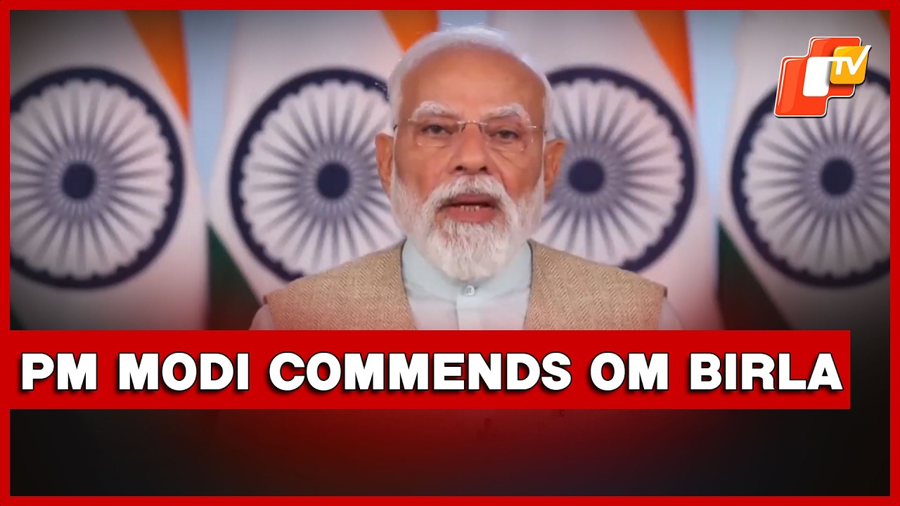 Delhi: PM Modi Commends Kota MP Om Birla At Airport Ceremony | OTV
