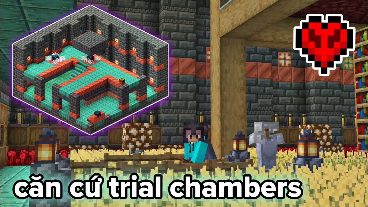 Cải Tạo Lại Trial Chambers Thành Căn cứ Sinh tồn Siêu Khó Minecraft JAVA Pojavlaucher!