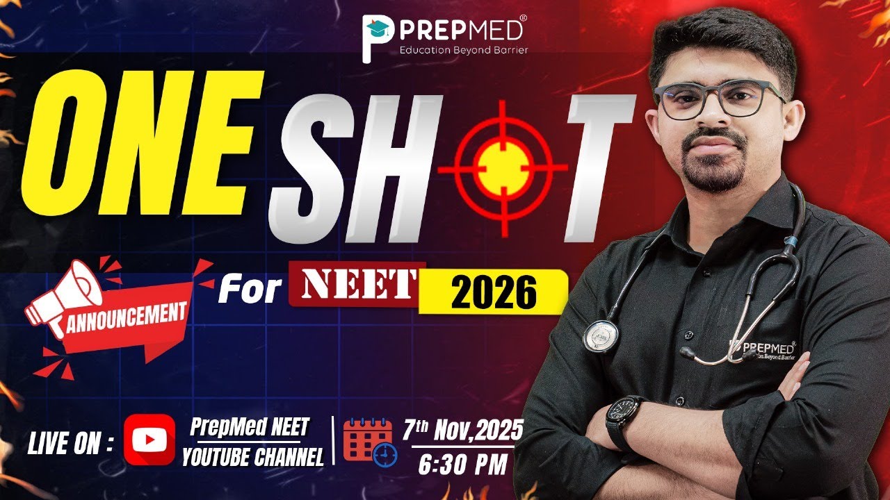 💥 ONE SHOT Series for NEET 2026🔴| শুরু হলো PrepMed- এর Mission NEET 2026! 🚀 #OneShot #NEET2026