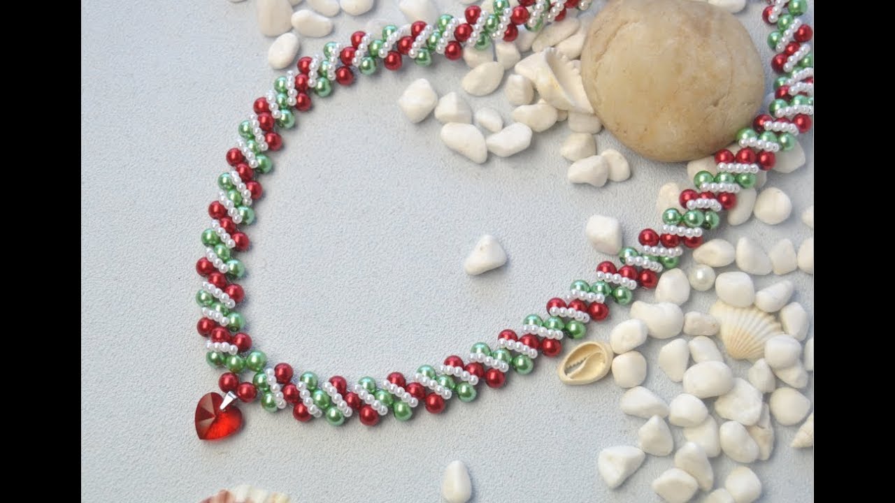 PandaHall Christmas Jewelry Making Video on Glass Pearl Beads Necklace