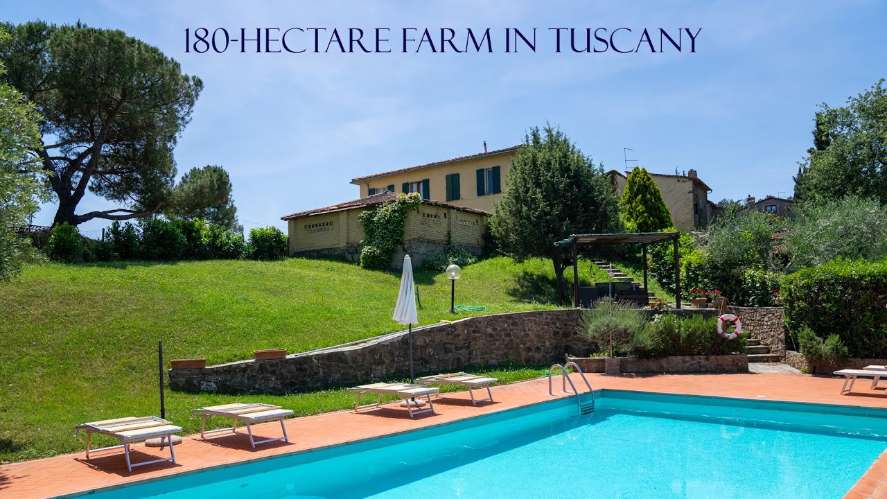 Farm with 180 hectares of land in Tuscany