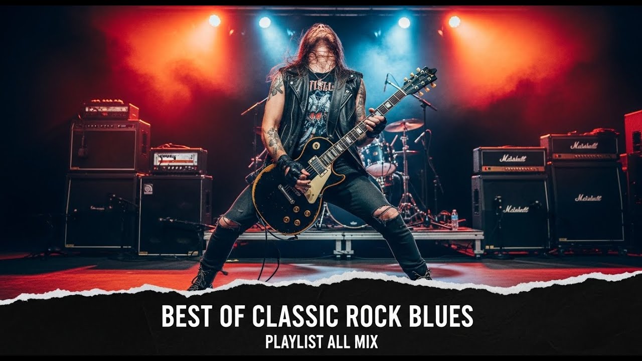 Eric Clapton, SRV, Jimi Hendrix, Muddy Waters, ZZ Top 🎸💀 Classic Blues Rock Vocals & Guitar Riffs