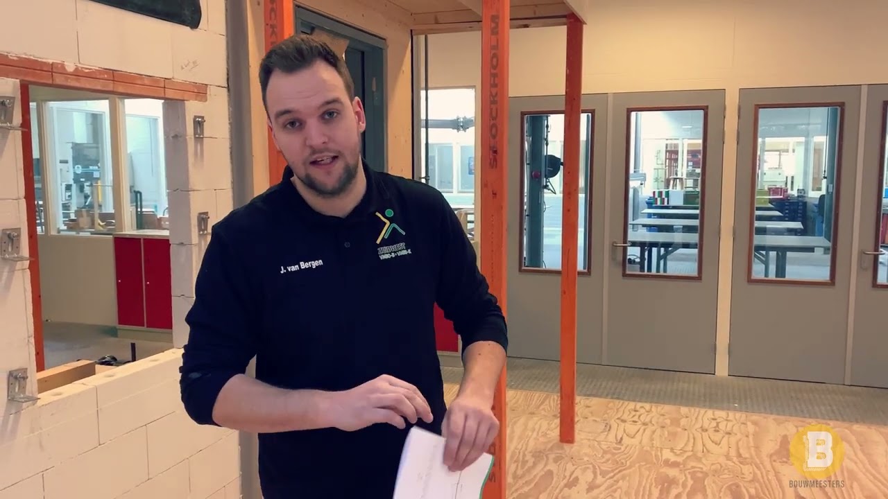 Raamkozijn stellen op hoekankers