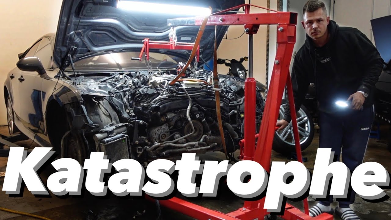 RS7 Motor Ausbau schlimmer als gedacht!