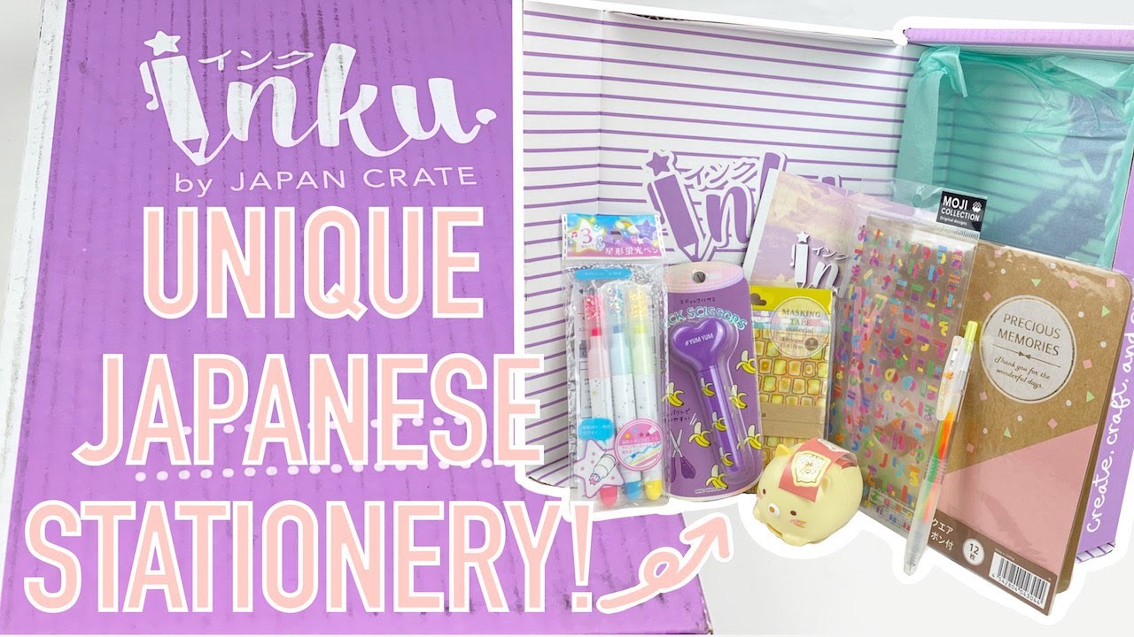 🍥UNIQUE JAPANESE STATIONERY! | diy washi, gacha stickers + more! | Inku Crate November 2020 ♡