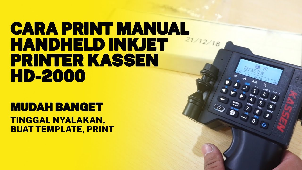 CARA PRINT MANUAL DI PRINTER INKJET KASSEN HD-2000