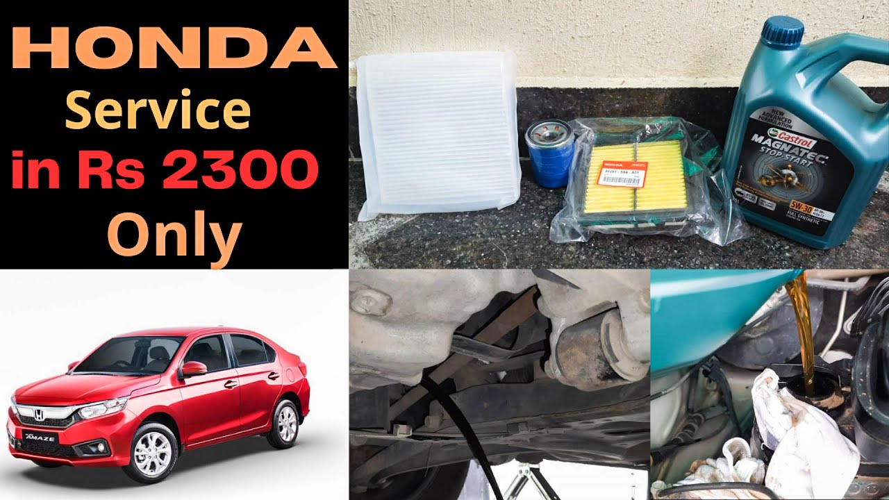 Honda Service at Home | How to do Honda Amaze service at home | Replace  AC Filter #honda