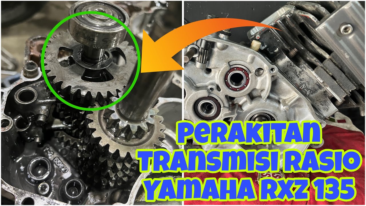Pemasangan transmisi rasio yamaha rxz