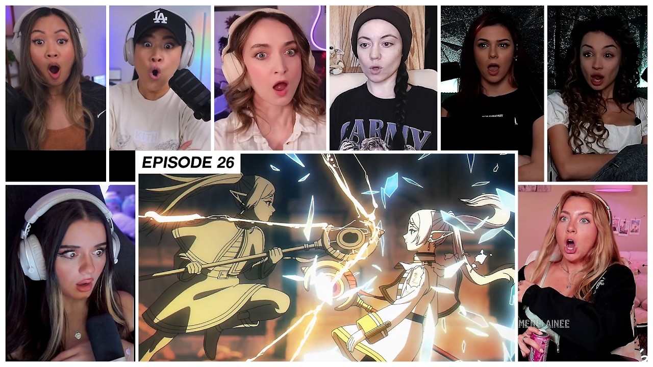 [GIRLS REACT] Frieren's Clone gets Defeated | Frieren Ep 26 Girl Reaction Mashup