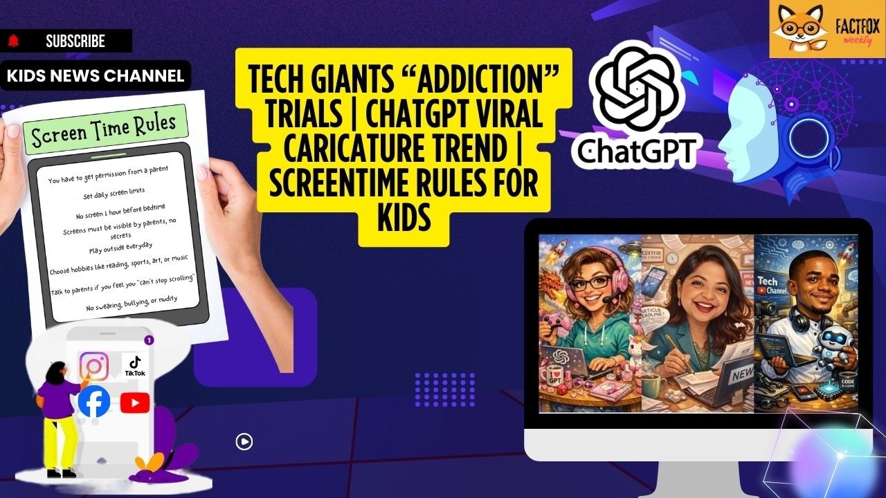 Tech Giants Social Media Addiction Trials, Viral ChatGPT Caricature Trend & Social Media Safety For