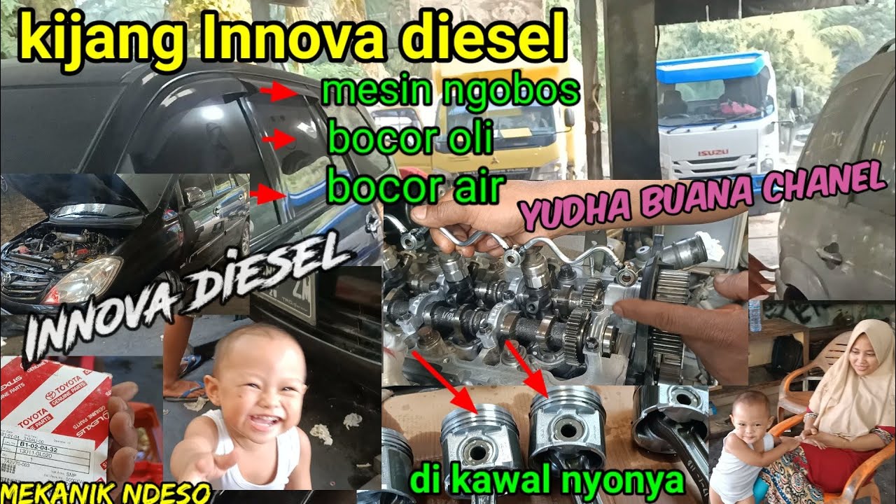 kijang Innova diesel ngobos| bocor oli dan air, Colok Ring bos...@Bengkel Yudha buana Chanel