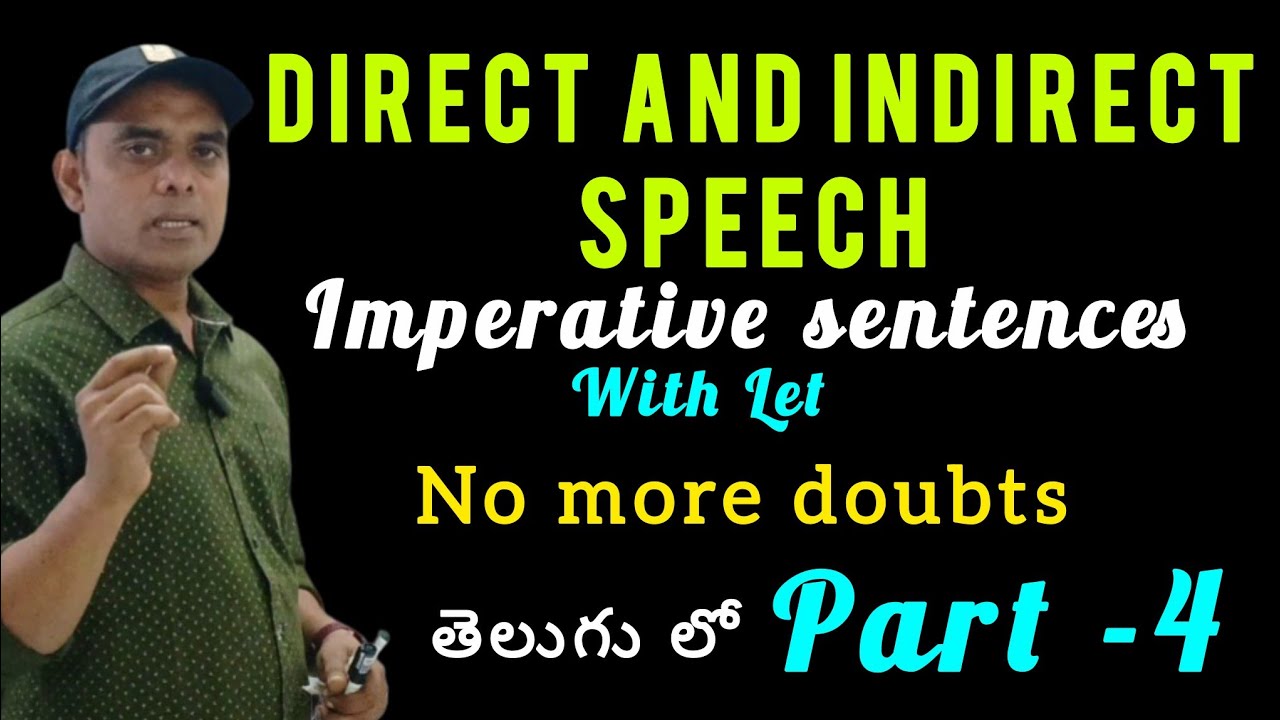 Reported speech || chinni sir || Imperative sentences with 