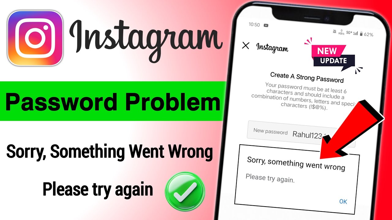 Instagram Sorry Something Went Wrong Problem | Account Login nahi ho raha hai