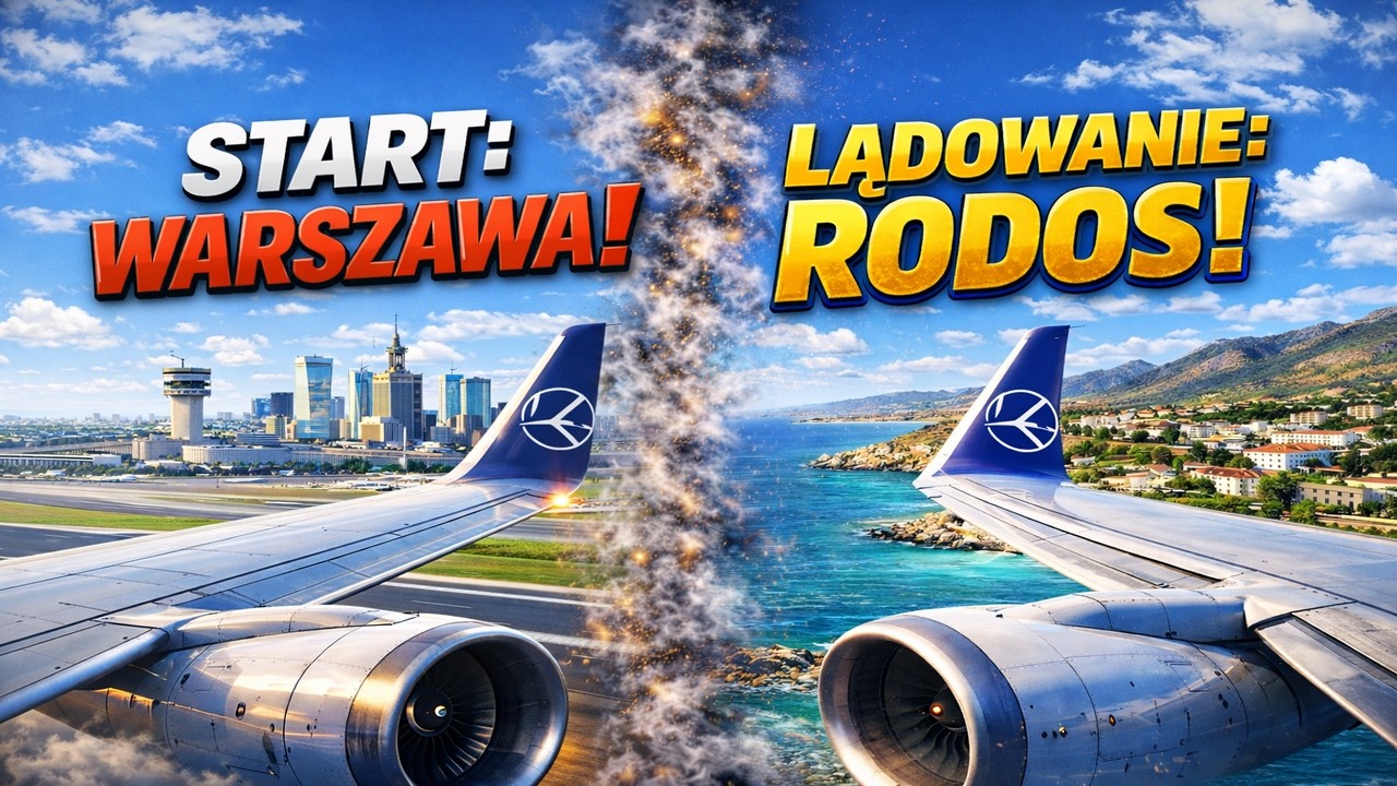 Doświadcz wyjątkowego lotu z Warszawy (lotnisko Chopina – WAW) na wyspę Rodos (RHO) w Grecji. ✈️