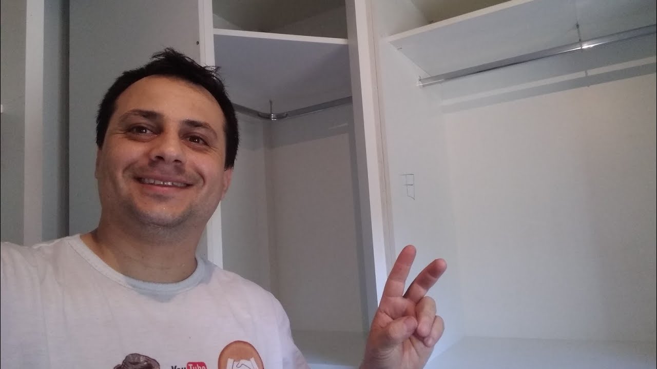 Instalação de cabide simples - reto e curva