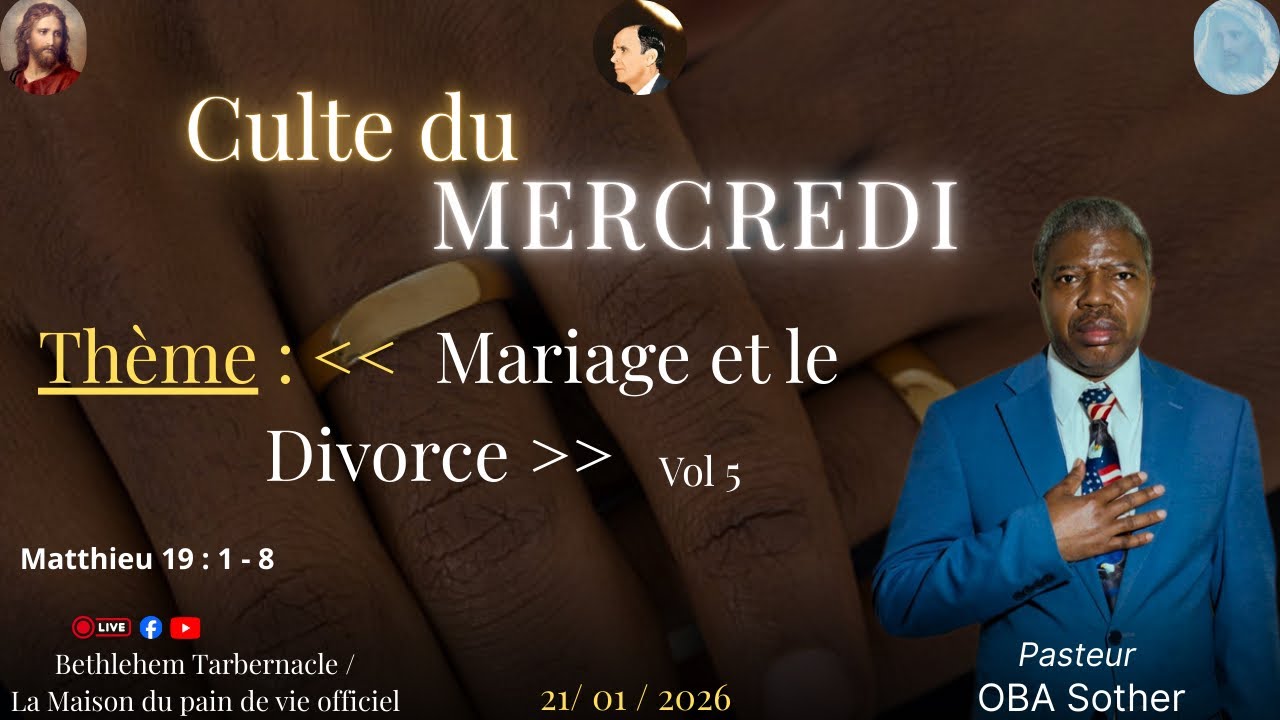 Mariage Et Divorce Vol 5  | Pasteur OBA Sother