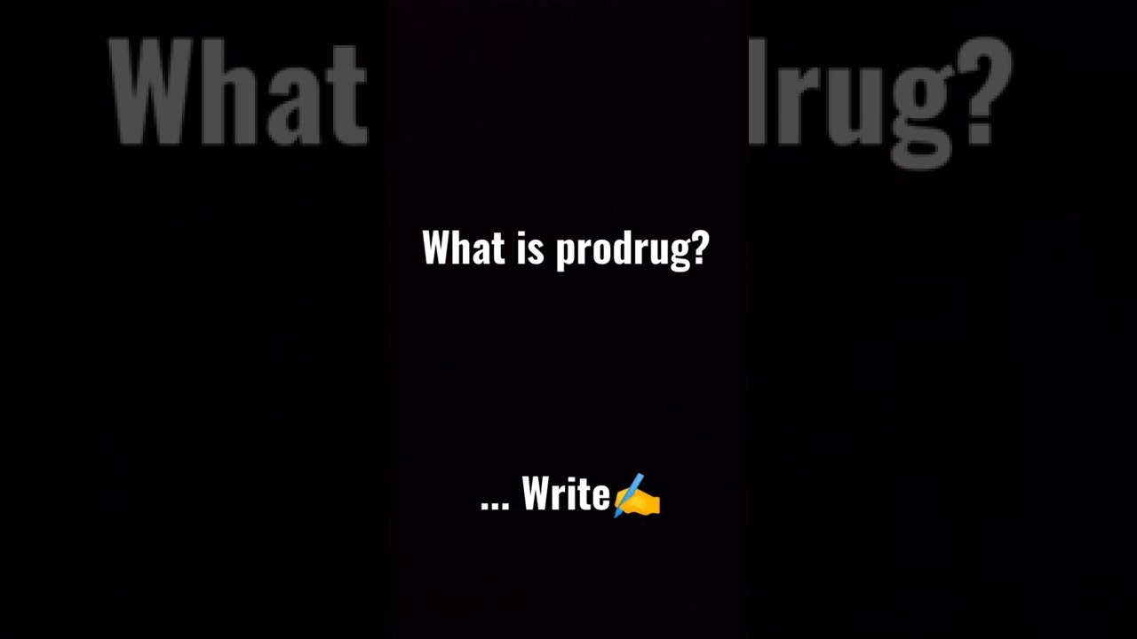 what is prodrug?