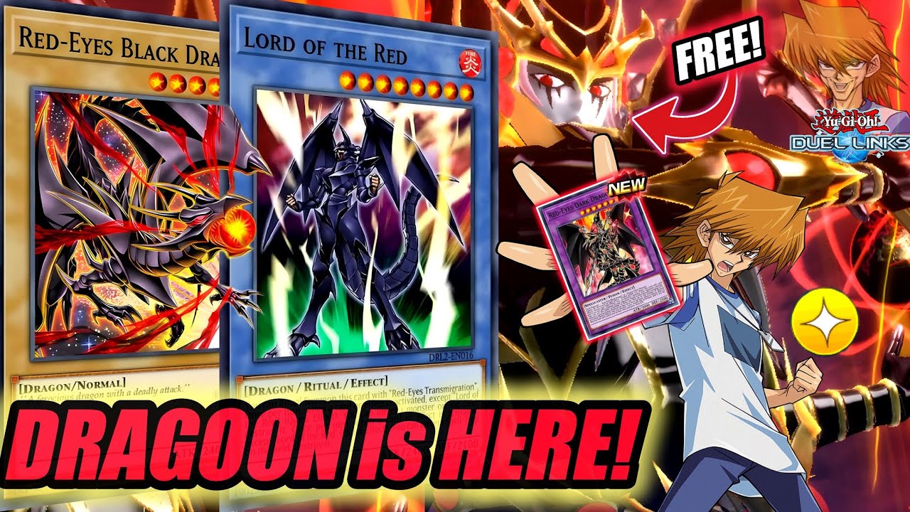 RED-EYES DARK DRAGOON & The RETURN of JOEY w/ NEW Red-Eyes SUPPORT & SKILL [DUEL LINKS]