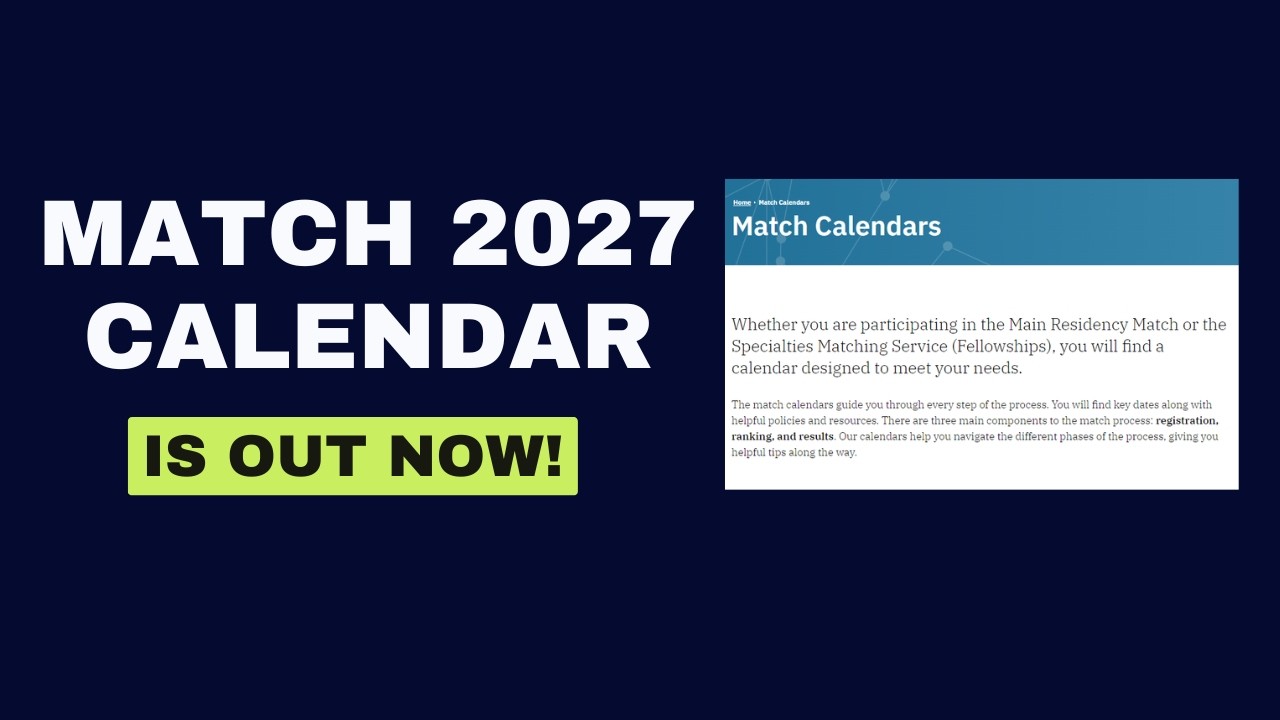 Календарь MATCH 2027: подробный план + руководство по стратегии для иностранных выпускников медиц...