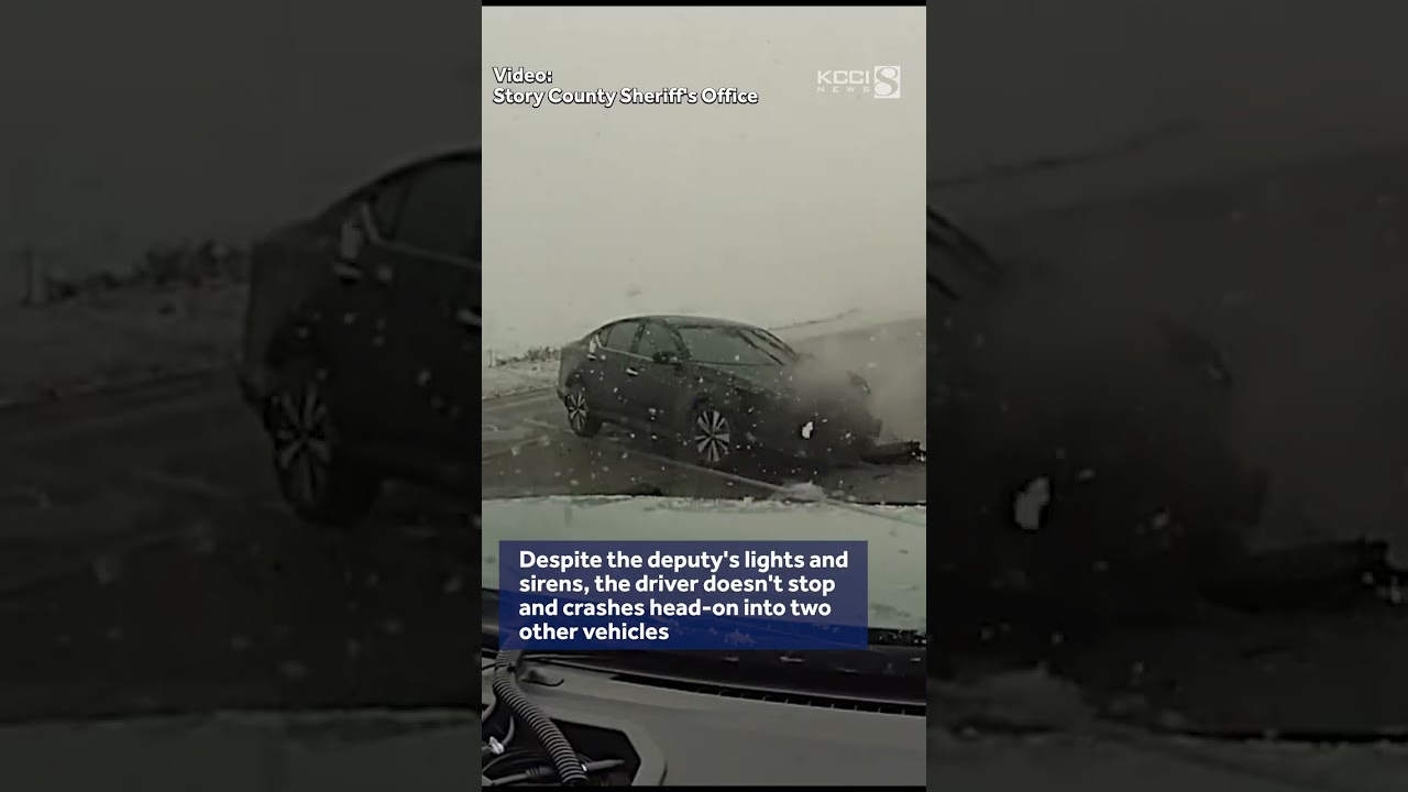 Watch: Story County Deputy&rsquo;s Dash Cam Captures Wrong-Way Drunk Driver Crash