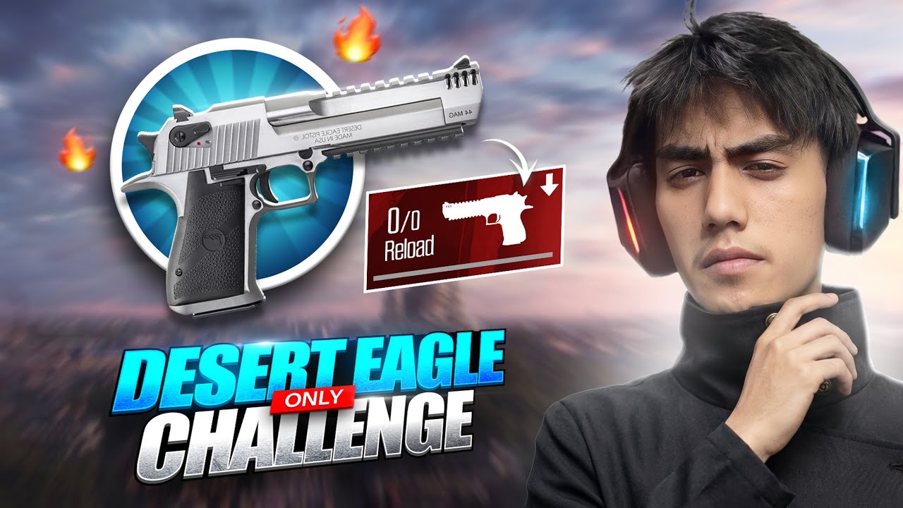 Only Desert-Eagle Challenge in BR Rank🔥 Hardest Challenge Ever🙏🏼