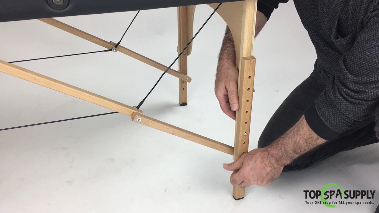 Lightweight Portable Massage Table with Wooden Base