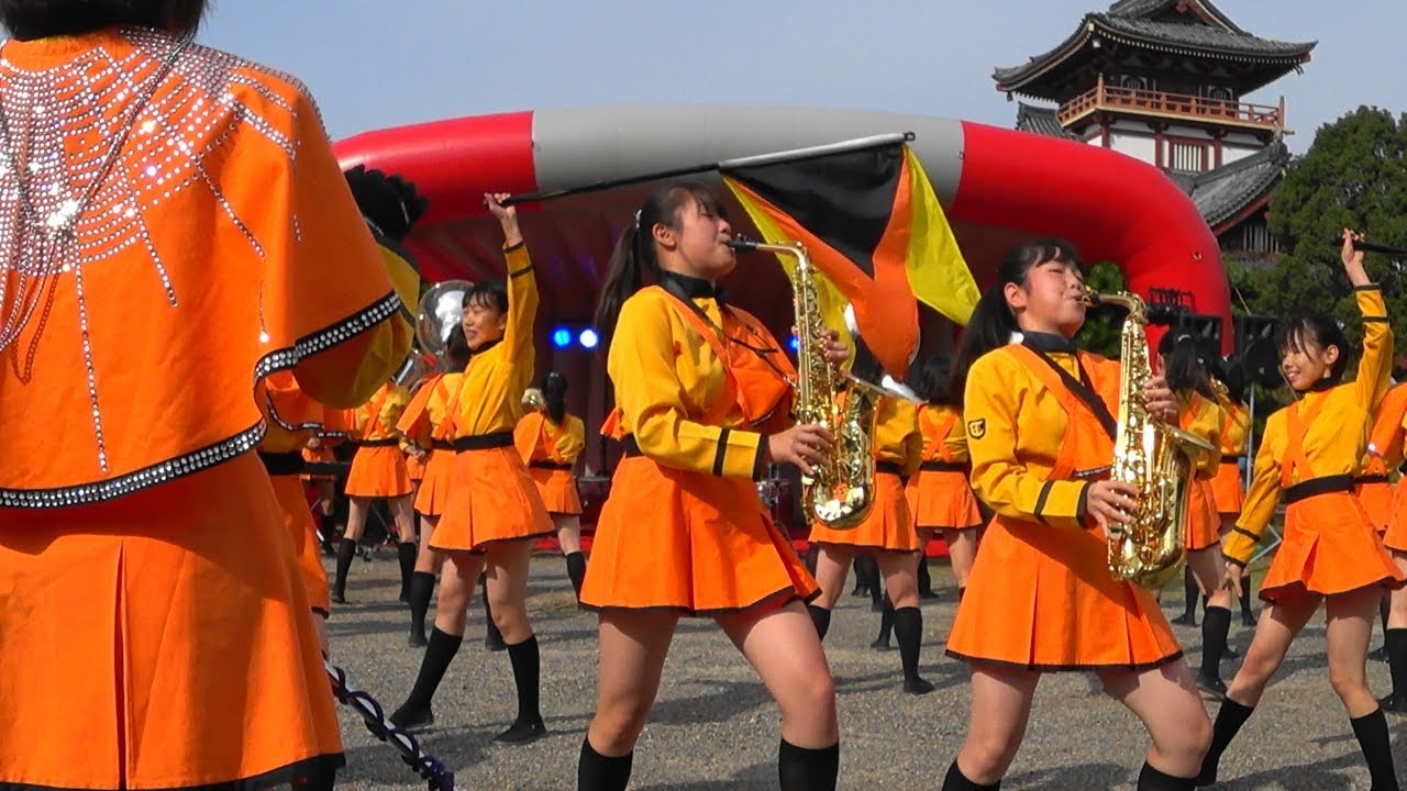 京都橘高等学校 吹奏楽部 Kyoto Tachibana S.H.S. Band　第6回 伏見お城まつり2019 (Action Cam Fixed angle Ver.)