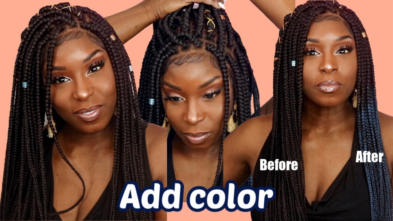 Most Realistic Braided Wig and How I customized it with Color