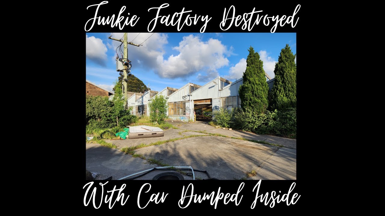 Junkie Factory Abandoned, Destroyed With Car Dumped Inside (Disgusting Place)