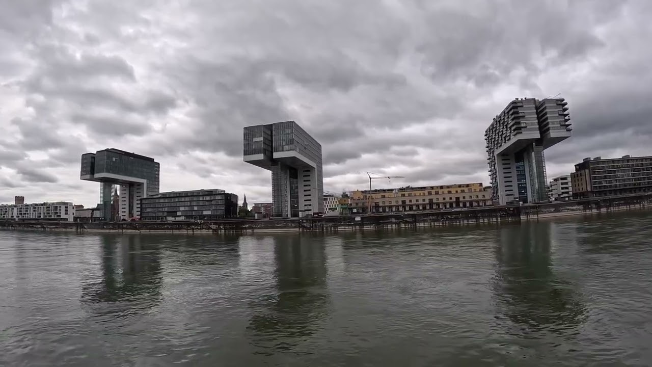 Cruising Cologne: A Stunning Journey on the Rhine River - 4K