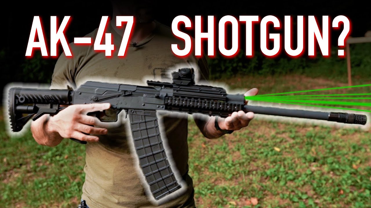 AK-47 Shotgun with a 9 Dot Green Laser?!
