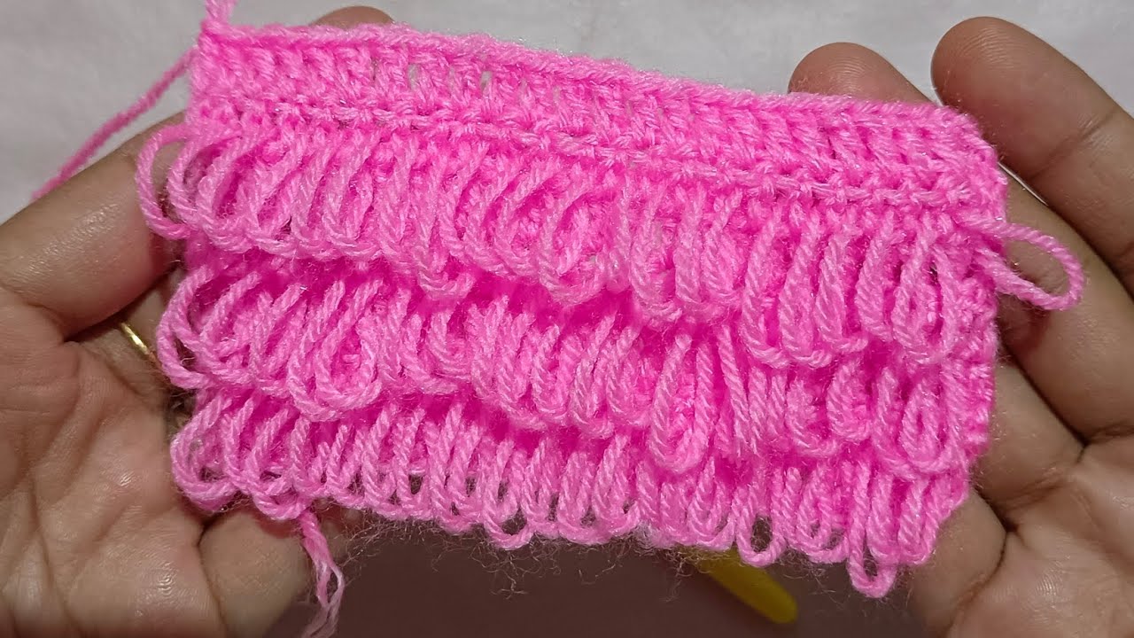 finger crochet |Tunisian crochet pattern for beginners|✅Finger CrochetModel | baby blanket model |