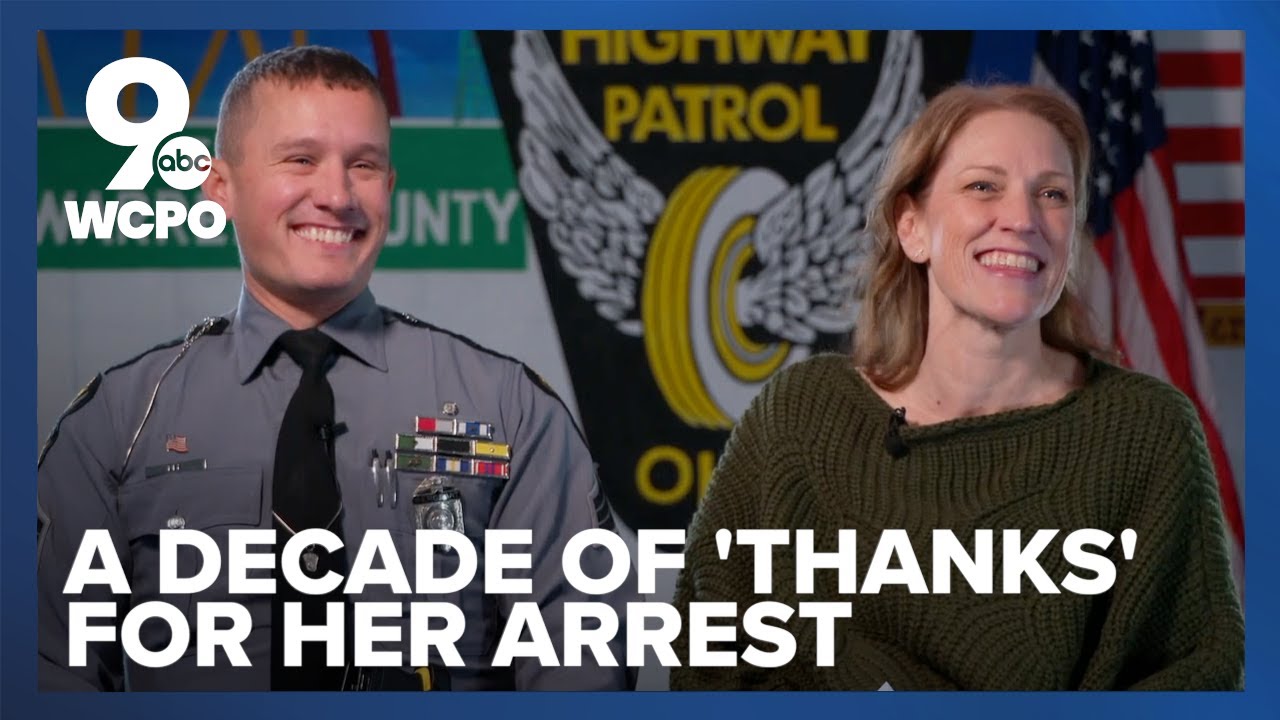 He arrested her 10 years ago. Every year, she delivers him a thank you card.