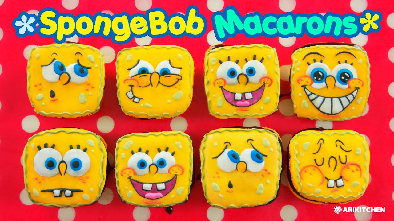 스폰지밥 마카롱 만들기! How to Make Spongebob Macaron! - Ari Kitchen