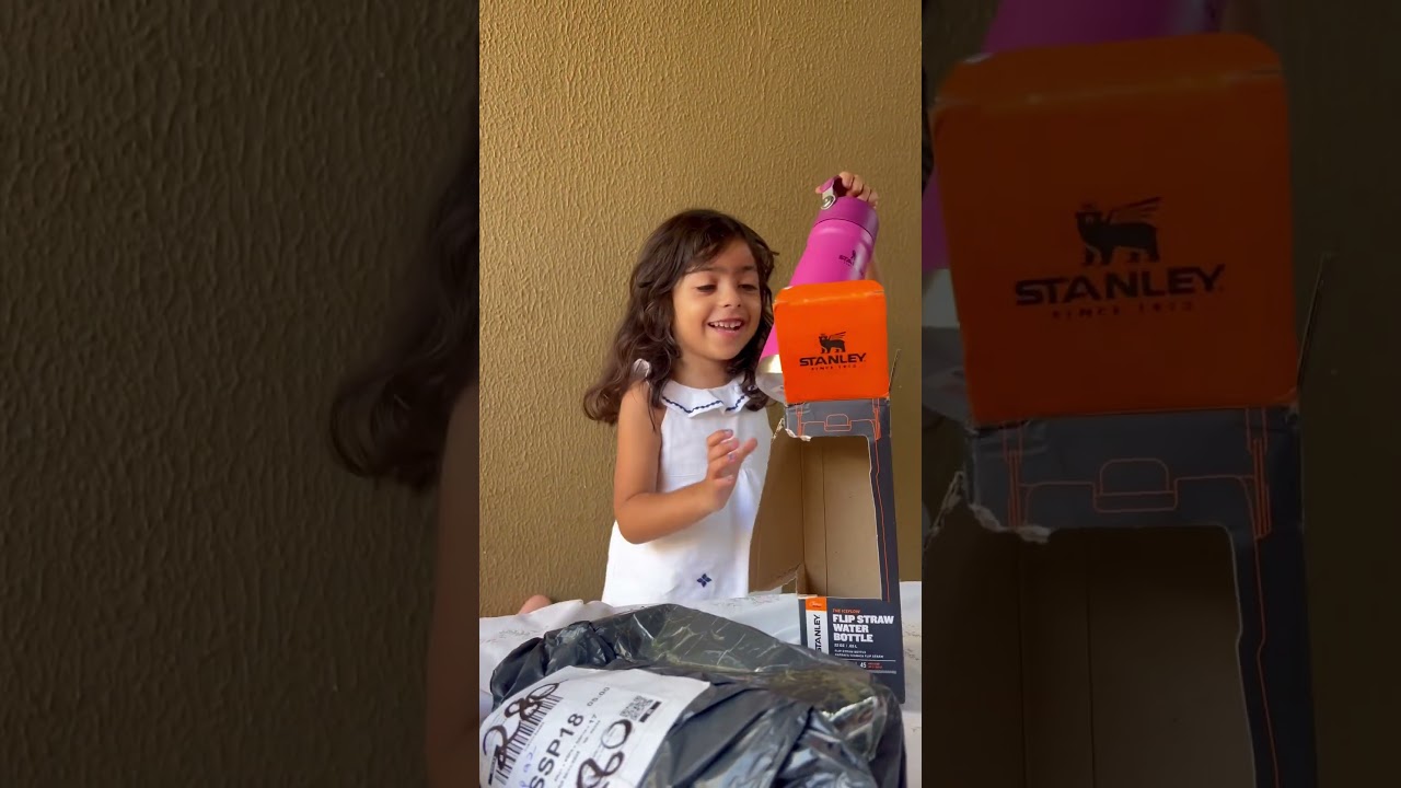 Garrafa Stanley!!! 🥰 Qual a sua cor favorita? #stanley #crian&ccedil;as #influencer