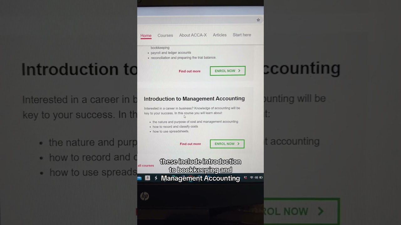 Free accounting course @acca X for your CV #shorts