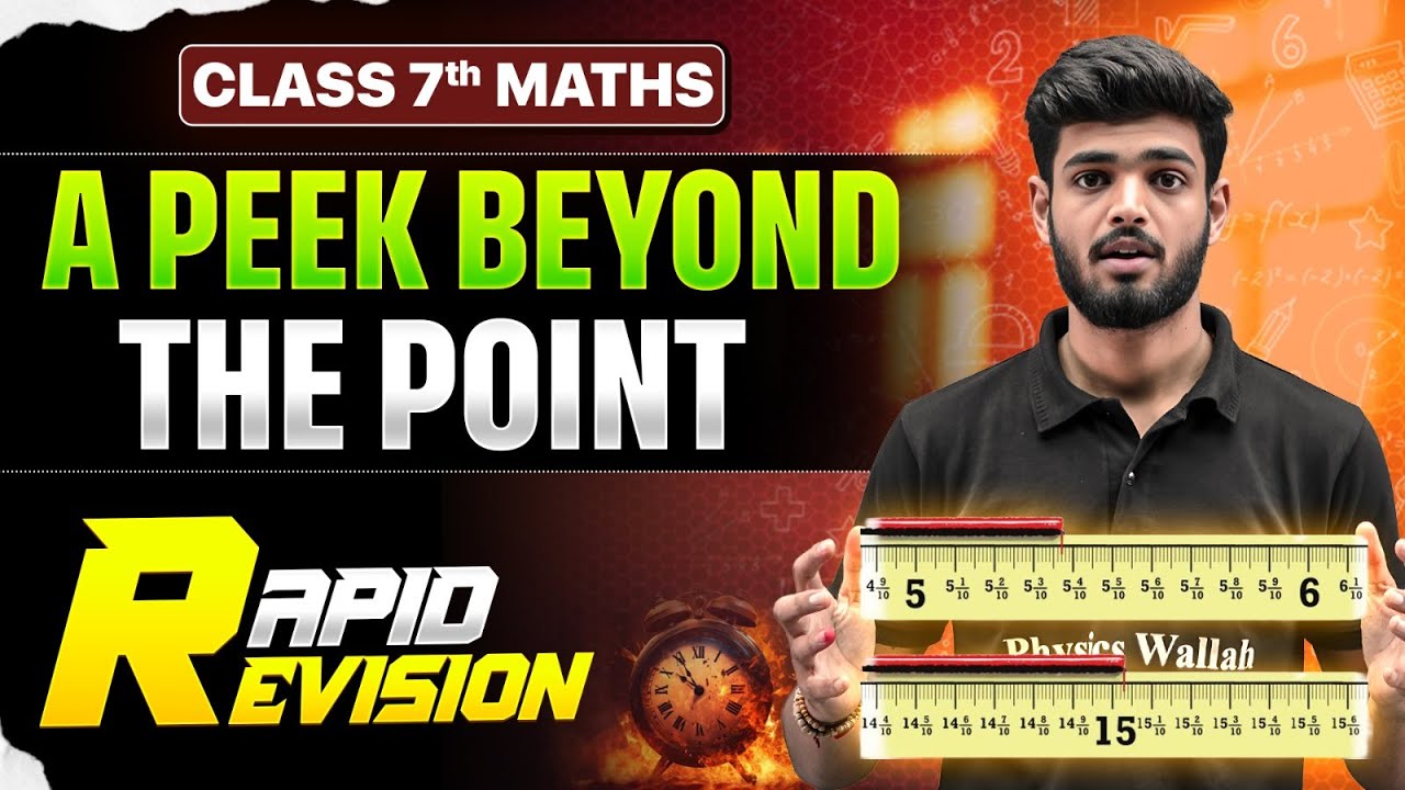A Peek Beyond the Point || Maths Class 7 || Rapid Revision || Complete Chapter