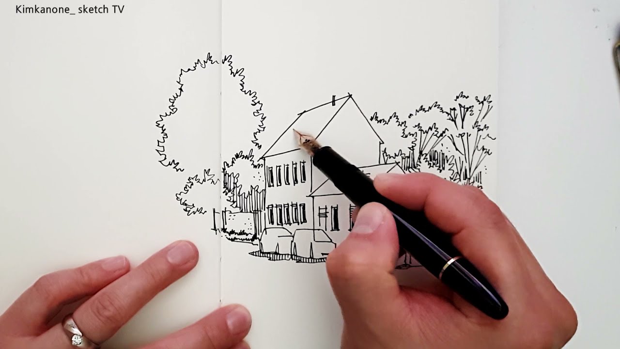 easy drawing with Fountain pen (Montblanc Meisterstück 146)