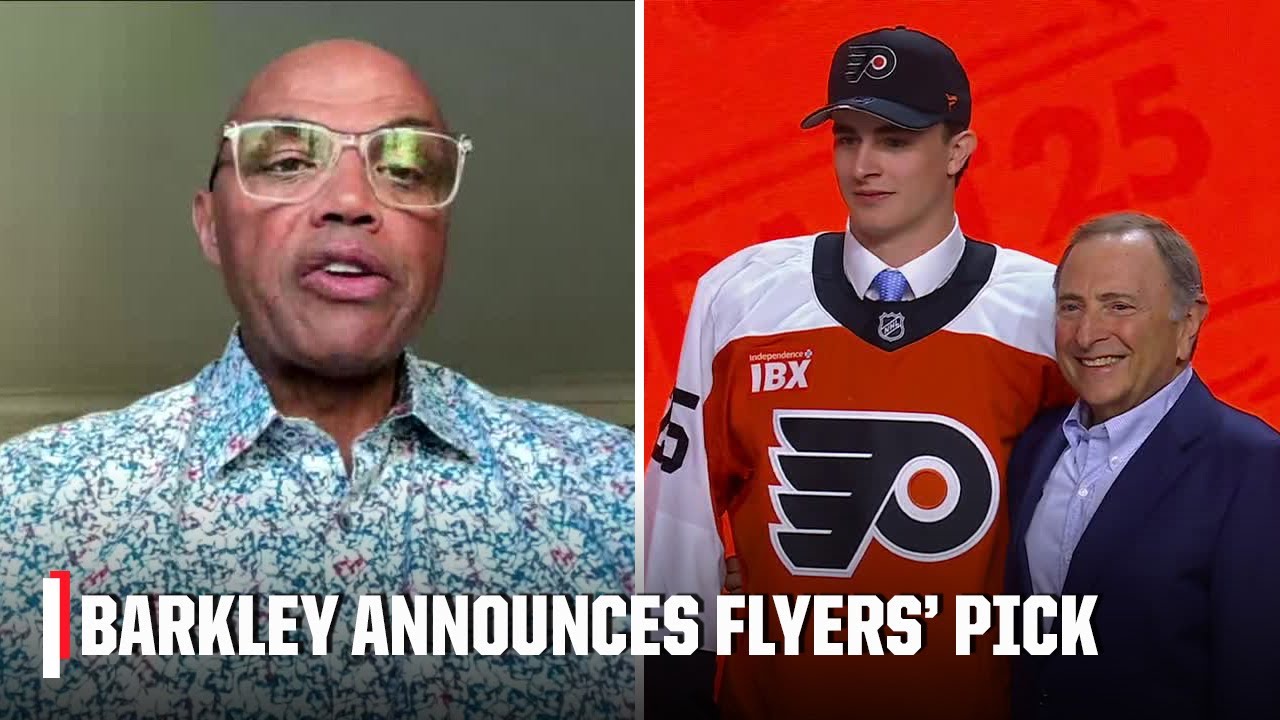 Charles Barkley announces Philadelphia Flyers first round pick in 2025 NHL Draft | ESPN NHL