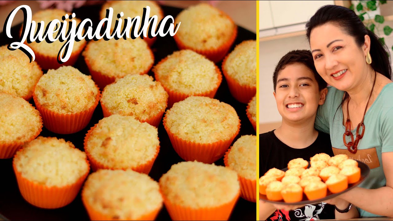 QUEIJADINHA MAIS FÁCIL DA VIDA - MISTUROU, ASSOU TÁ PRONTO - SIMPLES E DELICIOSA - Dikas do Dudu