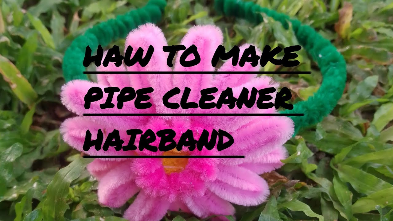 Haw to make pipe cleaner hairband.පයිප් ක්ලීනර් හෙයා බෑන්ඩ් එකක් හදමු