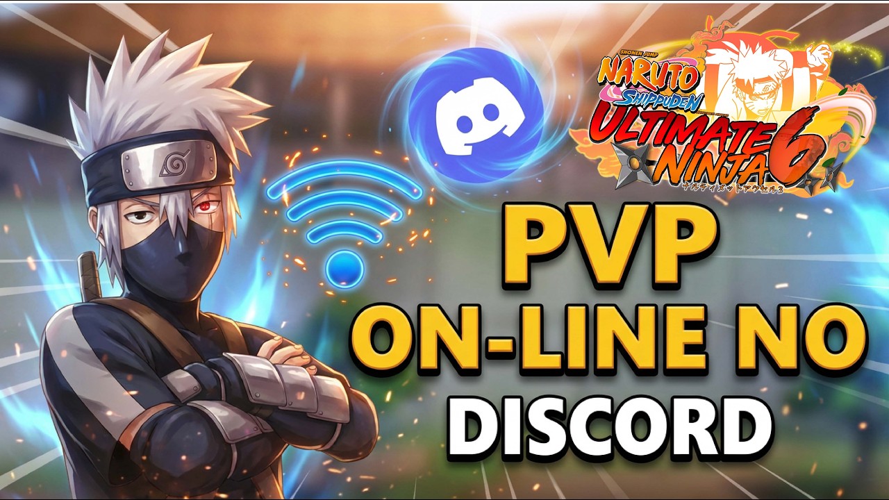 Usei o KAKASHINHO em PARTIDAS ON-LINE num SERVIDOR do DISCORD de NARUTO ULTIMATE NINJA 6