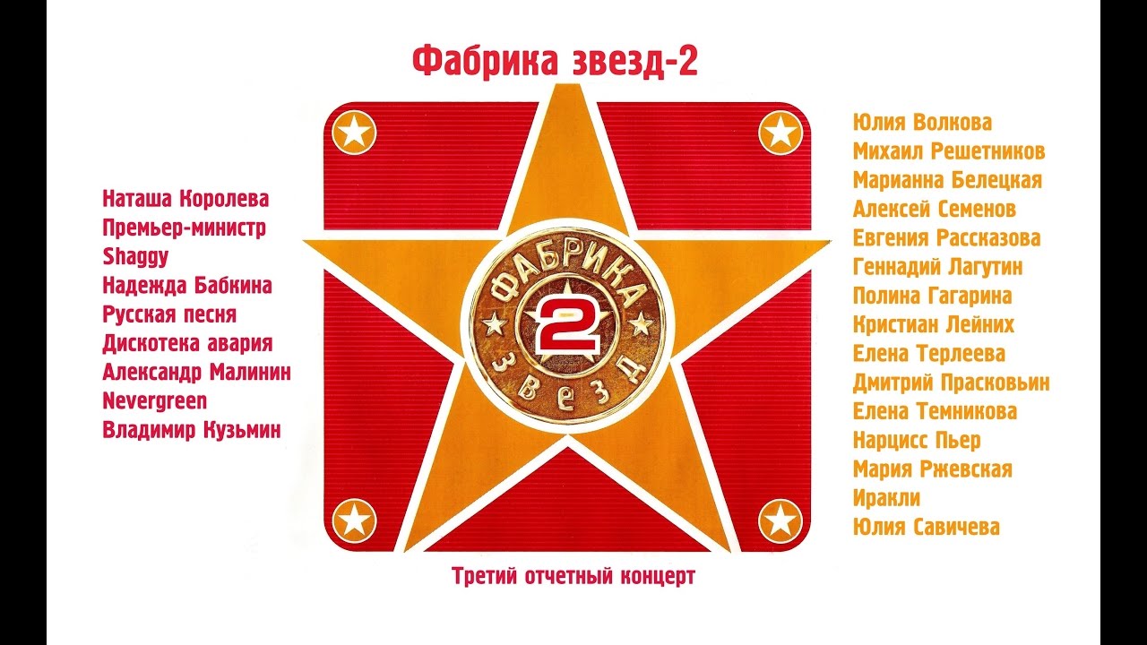 Фабрика звёзд-2 - Третий отчетный концерт