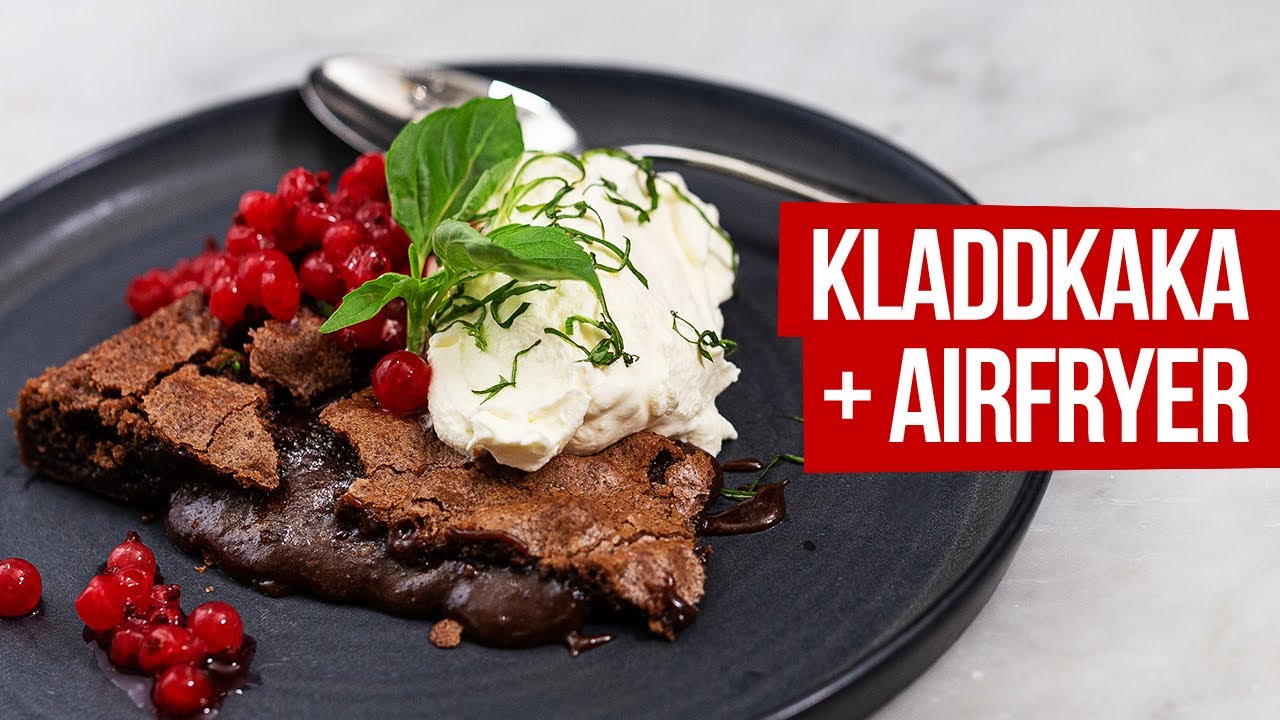 Kladdkaka blir magisk i AIRFRYER!