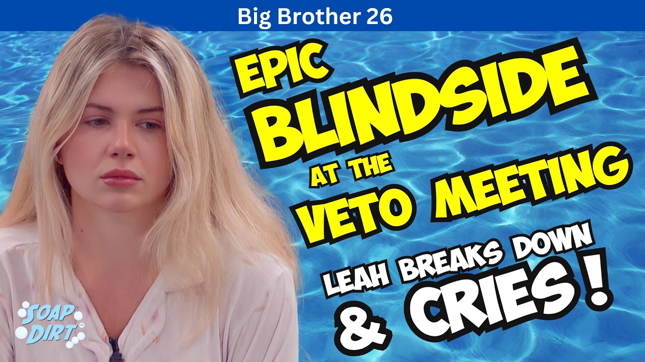 Veto Meeting Blindside: Leah Shocked & Bawling on Big Brother Live Feeds #bigbrother #bb26
