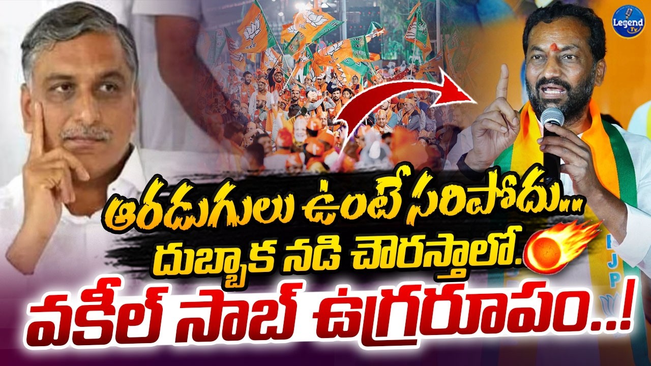 హరీష్ రావు పై రెచ్చిపోయిన రఘునందన్ రావు | Raghunanda Rao Fires On Harish Rao || LegendTv