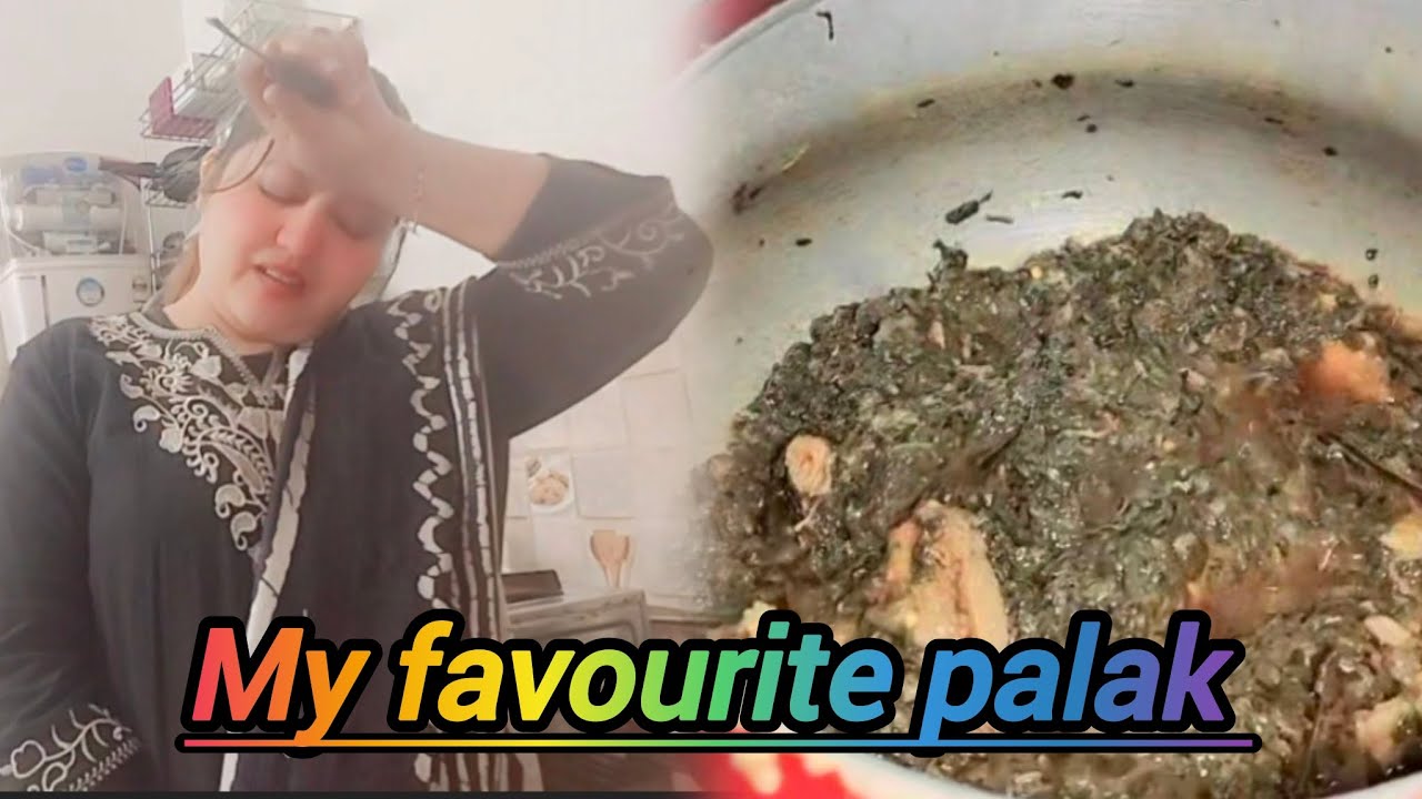 My favourite PALAK wali dish : tears 😭 piyaz Ne rula Diya |
