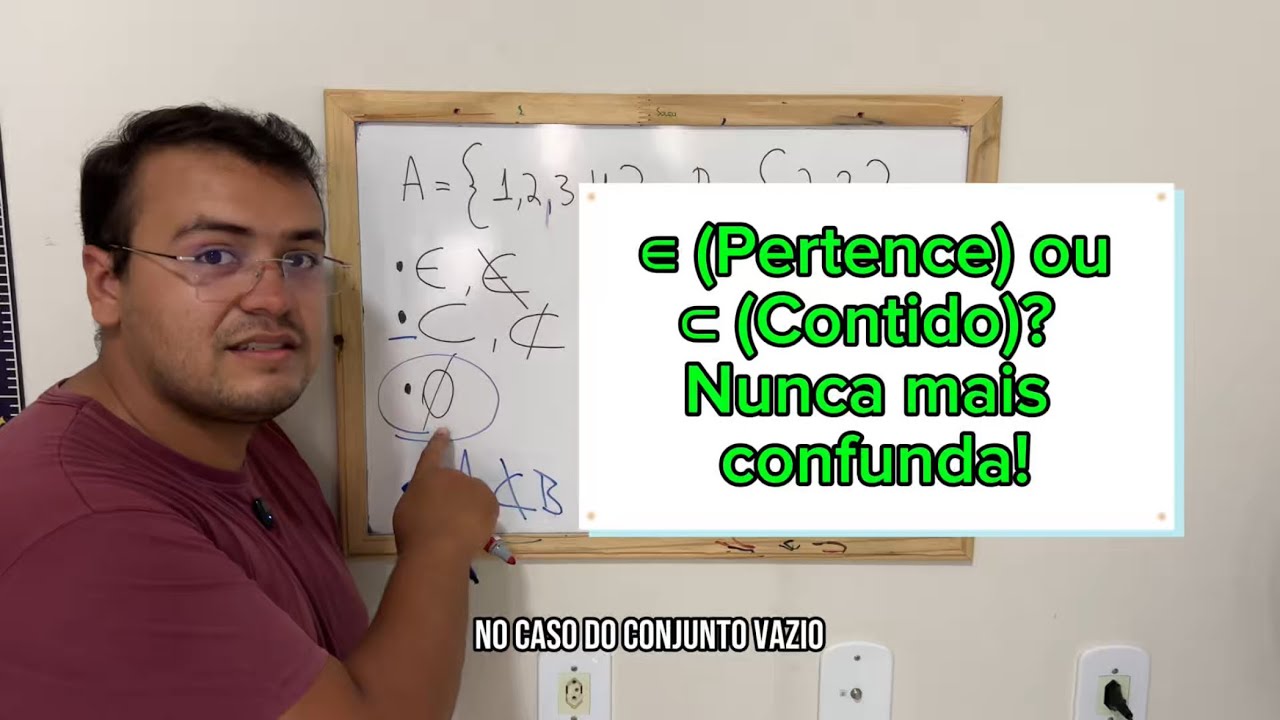  ∈ (Pertence) ou ⊂ (Contido)? Nunca mais confunda!🧠 #enem #matematica 