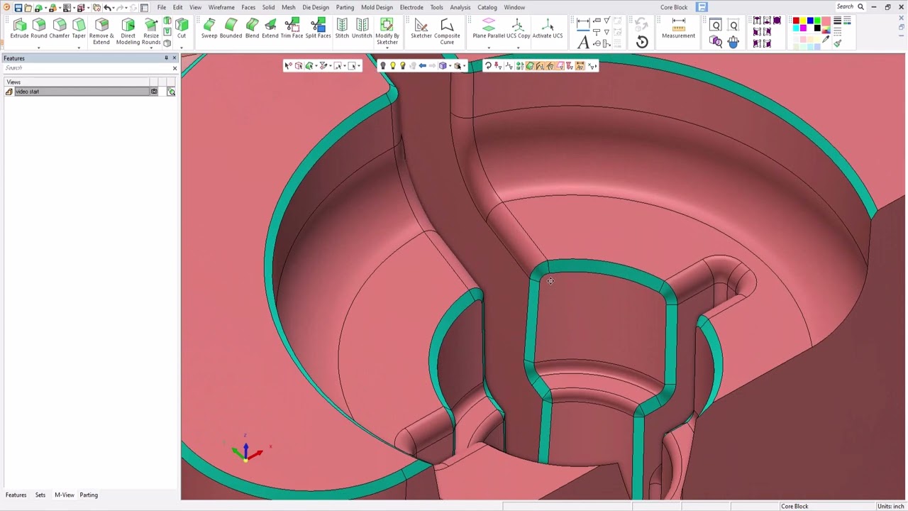 Chain selection for chamfer faces - Cimatron 2024 Highlights